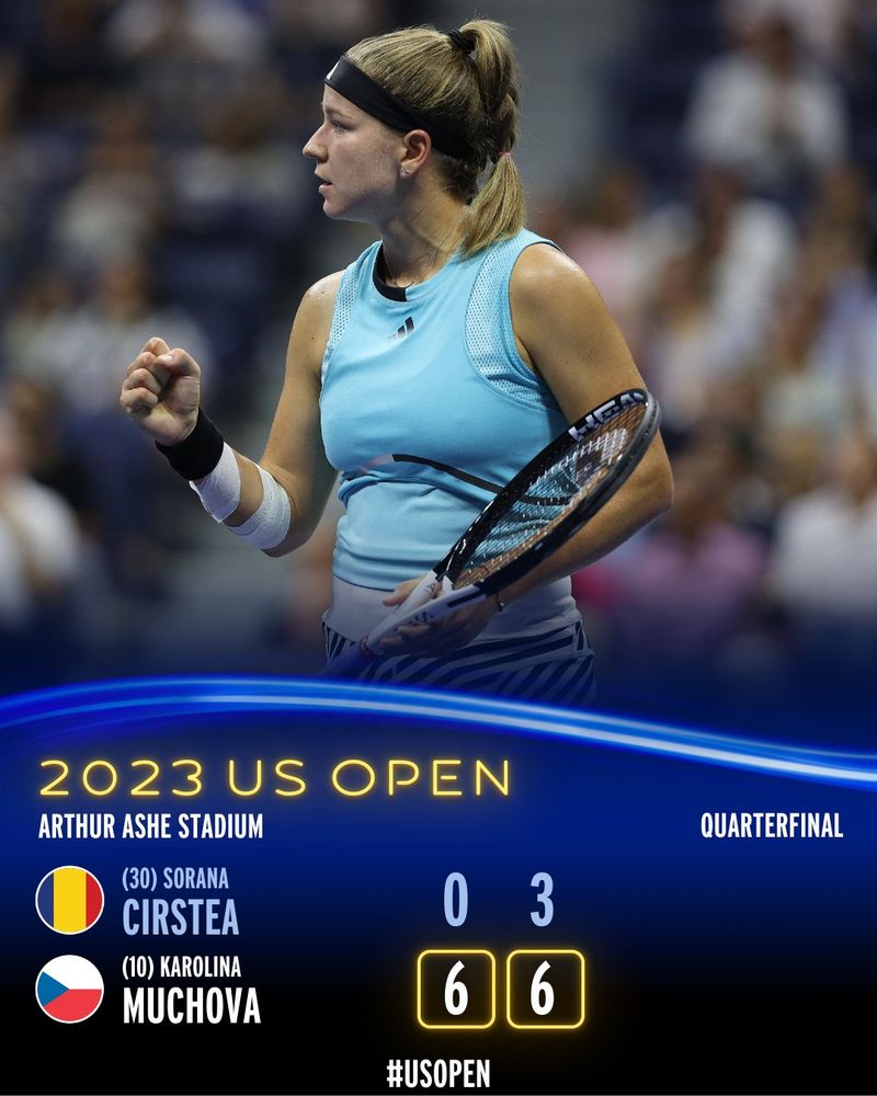 Sorana Cîrstea, eliminată de Karolina Muchova, la US Open 2023