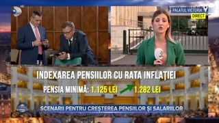 VIDEO - Scenarii pentru creșterea pensiilor și salariilor. Cu cât se vor majora acestea