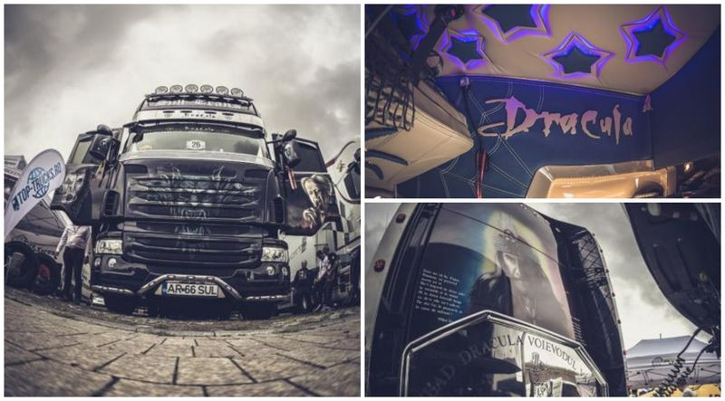 Investiția pentru camionul Dracula a fost pe măsură având în vedere că toate decorațiunile au fost realizate manual timp de 8 luni.