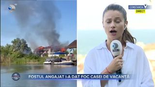 VIDEO - Fostul angajat i-a dat foc casei de vacanță. Vila fostului ministru al Transporturilor s-a făcut scrum