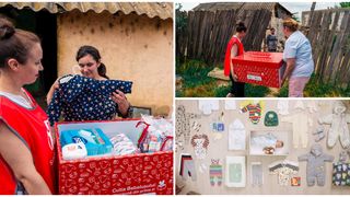 EXCLUSIV: Cutia bebelușului, primită de mamele și nou-născuții din zonele devaforizate/ Silvia Burcea: ”Este un model din Finlanda care a ajutat la reducerea mortalității infantile”