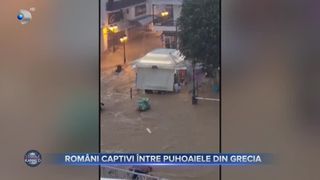 VIDEO - Inundațiile din Grecia, dezastru colosal. 100 de turiști români, salvați cu feribotul