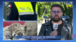 VIDEO - Polițist din Brașov, prins &icirc;n timp ce transporta o cantitate imensă de substanțe psihoactive. Agentul a fost demis din funcție