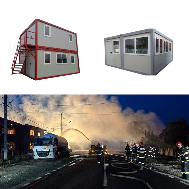 După ce și-au pierdut locuințele în urma exploziilor de la stația GPL, sunt nevoiți să se mute în containere modulare, oferite de primărie.