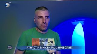 VIDEO- Atracția din centrul Timișoarei. Instalația a cucerit America