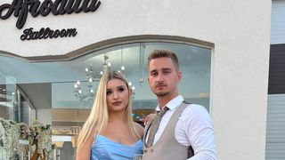 Adrian Lucaciu alături de sora lui, Claudia Lucaciu