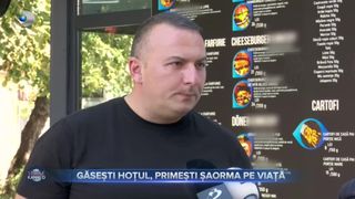 VIDEO- Găsești hoțul, primești shaorma pe viață. Cea mai satisfăcătoare recompensă