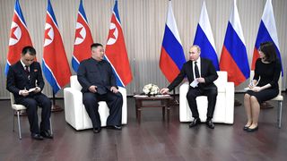 Kim Jong-un și Vladimir Putin, vechi aliați