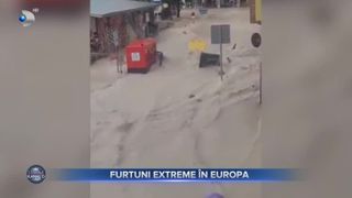 VIDEO- Furtuni extreme în Europa. România, ținta furtunilor în perioada următoare