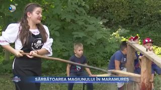 VIDEO - Sărbătoarea magiunului în Maramureș. Sute de oameni s-au strâns să facă faimosul magiun de prune