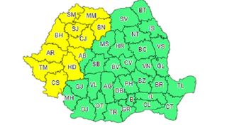 Vine toamna în România: 11 județe sunt sub avertizare de cod galben de vreme rea