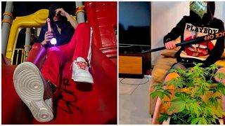 Totodată, pe pagina sa de Instagram, t&acirc;nărul apare &icirc;ntr-o fotografie alături de o plantă de&nbsp;Marijuana.