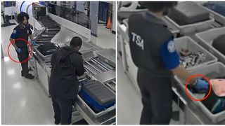 VIDEO. Agenții de securitate din aeroport prinși &icirc;n timp ce furau din bagaje