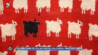 VIDEO - 1,1 milioane de dolari pentru celebrul pulover al prințesei Diana. Prețul estimat de casa de licitații a fost de 80.000 de dolari