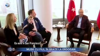 VIDEO - Imagini inedite cu Elon Musk și fiul său. Acesta a apărut cu fiul său în brațe în fața președintelui Erdogan