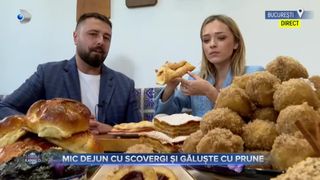 Mic dejun cu scovergi și găluște cu prune. Rom&acirc;nii preferă scovergile cu br&acirc;nză sărată, telemea de vacă