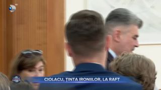 VIDEO- Ciolacu, ținta ironiilor, la raft. În Parlament se caută acum autorii acestor stickere