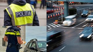 A fugit de polițiști și a lovit, în trafic, o femeie. Un bărbat a generat agitație pe șoselele din Capitală