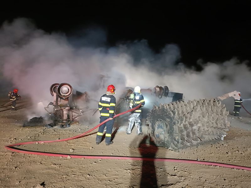 Explozie de proporții în Călimănești. 4 muncitori s-au stins din viață pe loc, după ce magistrala de gaz a sărit în aer. Alte cinci persoane au fost rănite