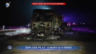VIDEO - Explozie pe șantierul A7. Patru muncitori au pierit în urma exploziei, iar alți cinci au ajuns la spital cu răni grave