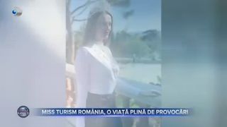 VIDEO - Miss Tourism România, o viață plină de provocări. Pe lângă titlul de Miss, Adina Kofă este viitor pilot, actual asistent medical