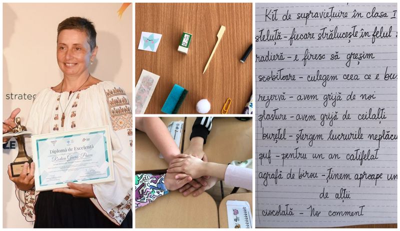 O învățătoarea de la Școala Gimnazială „Nicolae Titulescu”, din Cluj-Napoca le-a pregătit elevilor săi din clasa I-a, un kit de supraviețuire, format din mai multe obiecte dar și o scrisoare scrisă de mână.