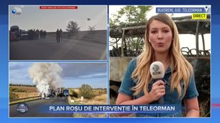 VIDEO - Plan Roșu de Intervenție în Teleorman. Două autobuze și un TIR au fost implicate într-un grav accident