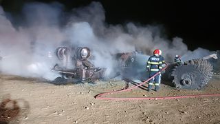 Explozia de la magistrala de gaz de la Călimăneşti din judeţul Vrancea a fost cauzată de executarea lucrărilor pe şantierul Autostrăzii Moldovei A7 - este concluzia investigaţiei pompierilor la faţa locului.