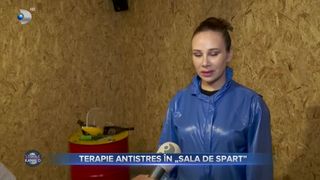 VIDEO- Terapie antistres în „sala de spart”:  „O descătușare, o eliberare, da e și terapeutic”