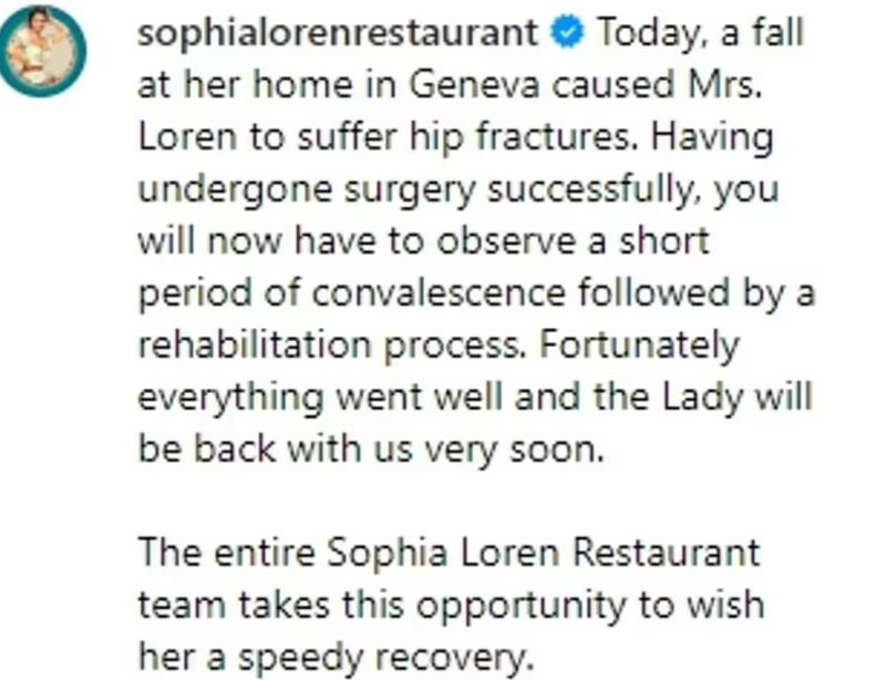 Postarea care anunța vestea operației Sophiei a fost invadată de susținere din partea fanilor ei devotați, care i-au urat vedetei o recuperare rapidă.