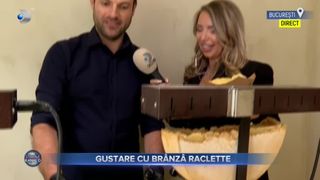 VIDEO - Gustare cu br&acirc;nză Raclette. Cum se prepară Raclette, ne explică Aurelian Marie