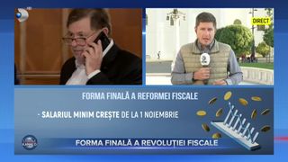 VIDEO - Forma finală a revoluției fiscale. Salariul minim nu va crește de la 1 octombrie, ci la începutul lunii noiembrie