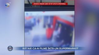 VIDEO - Bătaie ca-n filme &icirc;ntr-un supermarket. Pentru că nu s-a respectat r&acirc;ndul la coadă, o banală ceartă s-a transformat &icirc;ntr-un adevărat ring de box