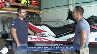 VIDEO - Transformă epave în bărci de lux. Un tânăr din Bihor a învățat meserie de pe internet, acolo unde a urmărit sute de tutoriale