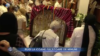 VIDEO - Icoana făcătoare de minuni de la Muntele Athos, adusă la Sibiu. Icoana a fost depusă la Biserica Ioan Iacob Românul, acolo unde va rămâne până 4 octombrie