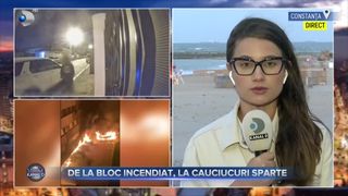 VIDEO - De la bloc incendiat, la cauciucuri sparte. Vandalul ar fi fost recidivist