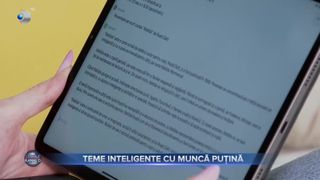 VIDEO - Teme inteligente cu muncă puțină. Inteligența artificală, folosită adesea de elevi sau studenți