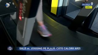 VIDEO - Experiment Știrile Kanal D: sală de fitness vs. jogging pe plajă