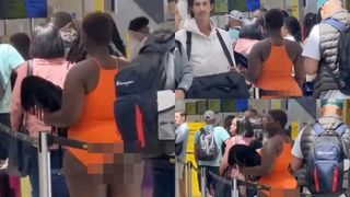 O femeie a ajuns în centrul atenției după ce a venit aproape goală în aeroport. Cu ce era îmbrăcată pasagera? „Nu este corect”