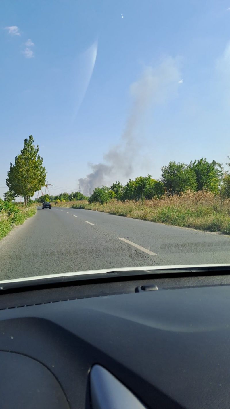 Pompierii intervin în cazul unui incendiu de vegetație, în Glina. Flăcările au cuprins 12.000 de metri pătraţi