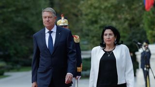 Președinta Georgiei, primită de Klaus Iohannis la Cotroceni
