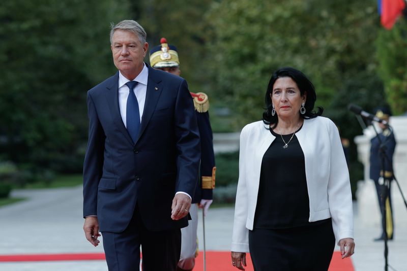 Președinta Georgiei, primită de Klaus Iohannis la Cotroceni