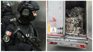 VIDEO-Descinderi &icirc;n forță &icirc;n "mafia gunoaielor". Mascații DIICOT, percheziții &icirc;n 5 județe din Vestul țării