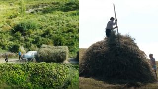 VIDEO - Asta-i România! Imaginea pastorală a României de azi: Satul din munții Buzăului în care oamenii muncesc ca pe vremuri