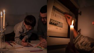 Mai bine de 50 de oameni au protestat în fața primăriei din Târgu Jiu. Locatarii sunt revoltați că nu au lumină