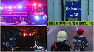 Incendiu la un depozit de l&acirc;ngă Maternitatea Giulești. &Icirc;n incintă se aflau probe importante ale Poliției &icirc;n diverse dosare