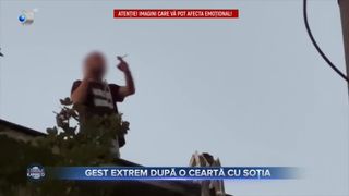 VIDEO - Gest extrem după o ceartă cu soție. Un bărbat a pus pe jar toate autorităţile din Timişoara după ce a ameninţat că se aruncă de pe bloc