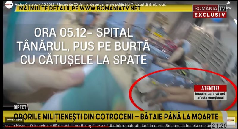 În cătușe la urgență. Imagini dramatice cu ultimele clipe de viață ale lui Eduard Giosu