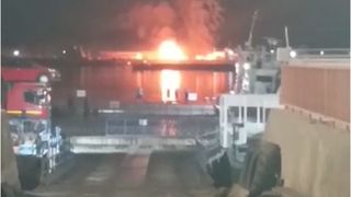 Atac cu drone la granița Rom&acirc;niei. Rusia a bombardat vama Orlivka, peste Dunăre de orașul Isaccea. Imagini cu explozia