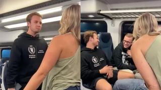 O femeie beată a început să urle la turiștii germani aflați într-un tren din New York. Brianna le-a spus „să iasă din America”